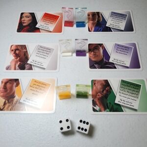 2008 Clue Replacement Pieces Cards Tokens Dice Suspects Board Game Parts